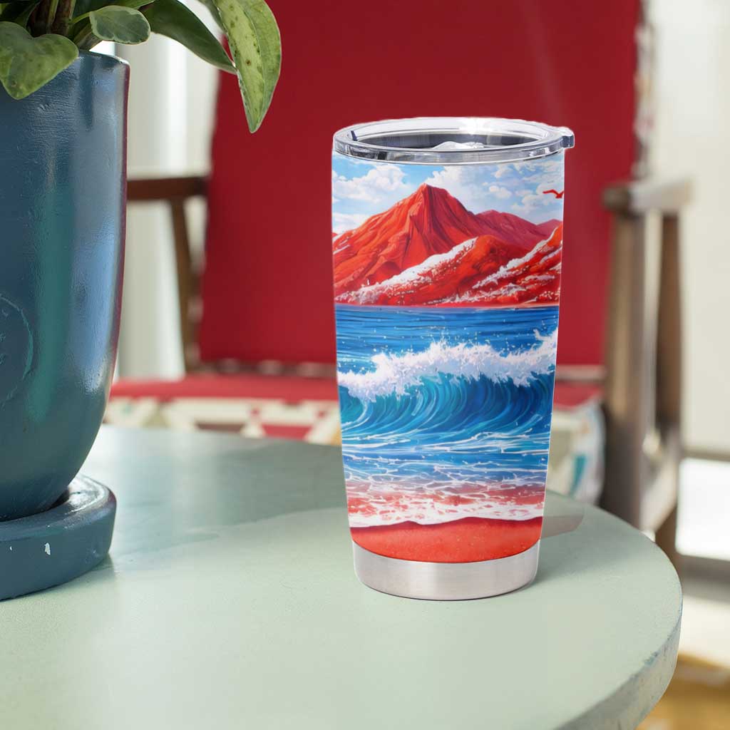 Coqui Frog Puerto Rico Flag Tumbler Cup Taino Boricua Puerto Rican