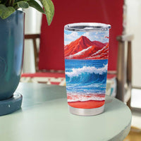 Coqui Frog Puerto Rico Flag Tumbler Cup Taino Boricua Puerto Rican