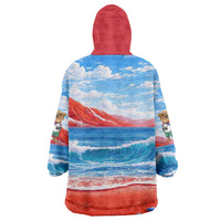 Coqui Frog Puerto Rico Flag Wearable Blanket Hoodie Taino Boricua Puerto Rican