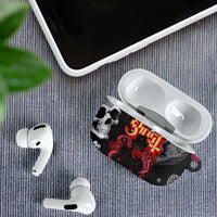 Ghost Valentine AirPods Case with Rockets Skull Heart Pattern