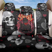 Ghost Valentine Back Car Seat Cover with Rockets Skull Heart Pattern