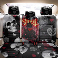 Ghost Valentine Back Car Seat Cover with Rockets Skull Heart Pattern