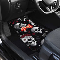 Ghost Valentine Car Mats with Rockets Skull Heart Pattern