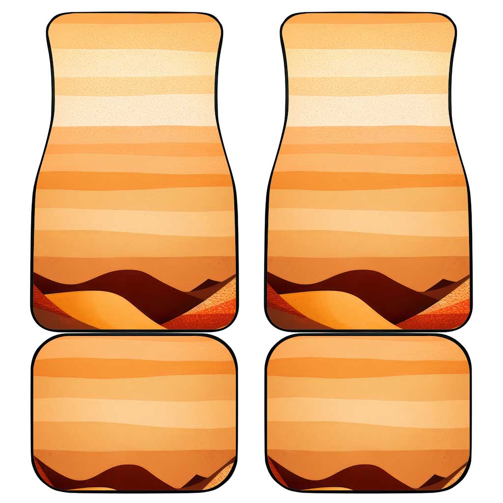 First Of All Raccoon Humor Car Mats with Vintage Orange Stripes