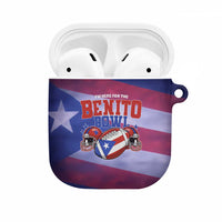 Benito Bowl Fan Gear AirPods Case with Puerto Rican Flag Football Graphic