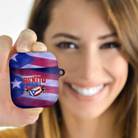 Benito Bowl Fan Gear AirPods Case with Puerto Rican Flag Football Graphic