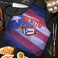 Benito Bowl Fan Gear Apron with Puerto Rican Flag Football Graphic