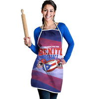 Benito Bowl Fan Gear Apron with Puerto Rican Flag Football Graphic