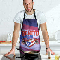 Benito Bowl Fan Gear Apron with Puerto Rican Flag Football Graphic