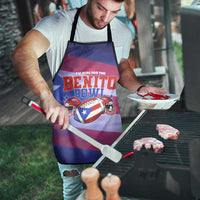 Benito Bowl Fan Gear Apron with Puerto Rican Flag Football Graphic