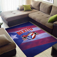 Benito Bowl Fan Gear Area Rug with Puerto Rican Flag Football Graphic