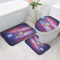 Benito Bowl Fan Gear Bathroom Set with Puerto Rican Flag Football Graphic