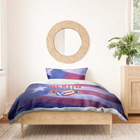 Benito Bowl Fan Gear Bedding Set with Puerto Rican Flag Football Graphic