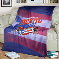 Benito Bowl Fan Gear Blanket with Puerto Rican Flag Football Graphic
