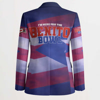 Benito Bowl Fan Gear Blazer with Puerto Rican Flag Football Graphic