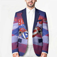 Benito Bowl Fan Gear Blazer with Puerto Rican Flag Football Graphic
