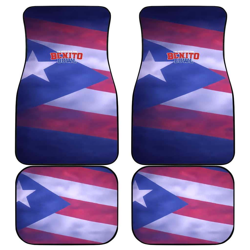 Benito Bowl Fan Gear Car Mats with Puerto Rican Flag Football Graphic