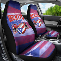 Benito Bowl Fan Gear Car Seat Cover with Puerto Rican Flag Football Graphic