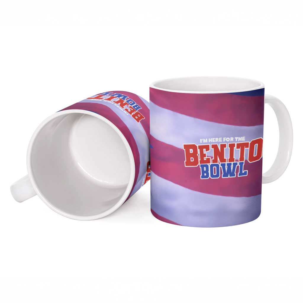 Benito Bowl Fan Gear Ceramic Mug with Puerto Rican Flag Football Graphic