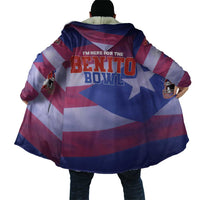 Benito Bowl Fan Gear Cloak with Puerto Rican Flag Football Graphic