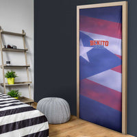 Benito Bowl Fan Gear Door Cover with Puerto Rican Flag Football Graphic