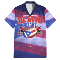 Benito Bowl Fan Gear Hawaiian Shirt with Puerto Rican Flag Football Graphic