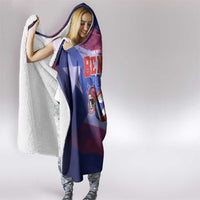 Benito Bowl Fan Gear Hooded Blanket with Puerto Rican Flag Football Graphic