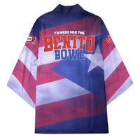 Benito Bowl Fan Gear Kimono with Puerto Rican Flag Football Graphic