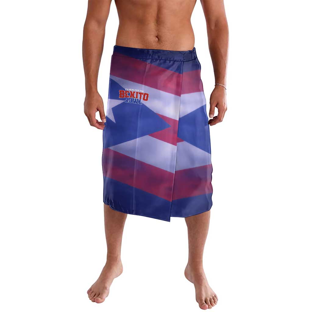 Benito Bowl Fan Gear Lavalava with Puerto Rican Flag Football Graphic