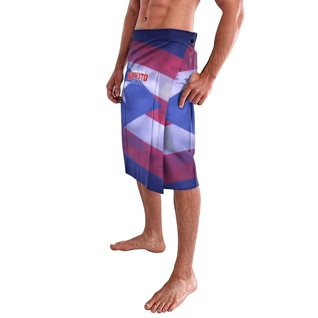 Benito Bowl Fan Gear Lavalava with Puerto Rican Flag Football Graphic