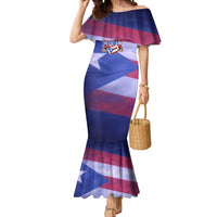 Benito Bowl Fan Gear Mermaid Dress with Puerto Rican Flag Football Graphic