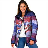 Benito Bowl Fan Gear Padded Jacket with Puerto Rican Flag Football Graphic