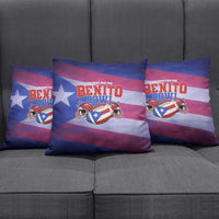 Benito Bowl Fan Gear Pillow Cover with Puerto Rican Flag Football Graphic