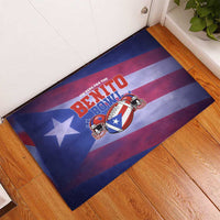 Benito Bowl Fan Gear Rubber Doormat with Puerto Rican Flag Football Graphic