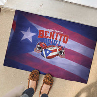Benito Bowl Fan Gear Rubber Doormat with Puerto Rican Flag Football Graphic