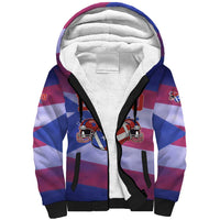 Benito Bowl Fan Gear Sherpa Hoodie with Puerto Rican Flag Football Graphic