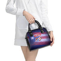 Benito Bowl Fan Gear Shoulder Handbag with Puerto Rican Flag Football Graphic