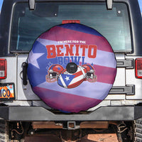 Benito Bowl Fan Gear Spare Tire Cover with Puerto Rican Flag Football Graphic