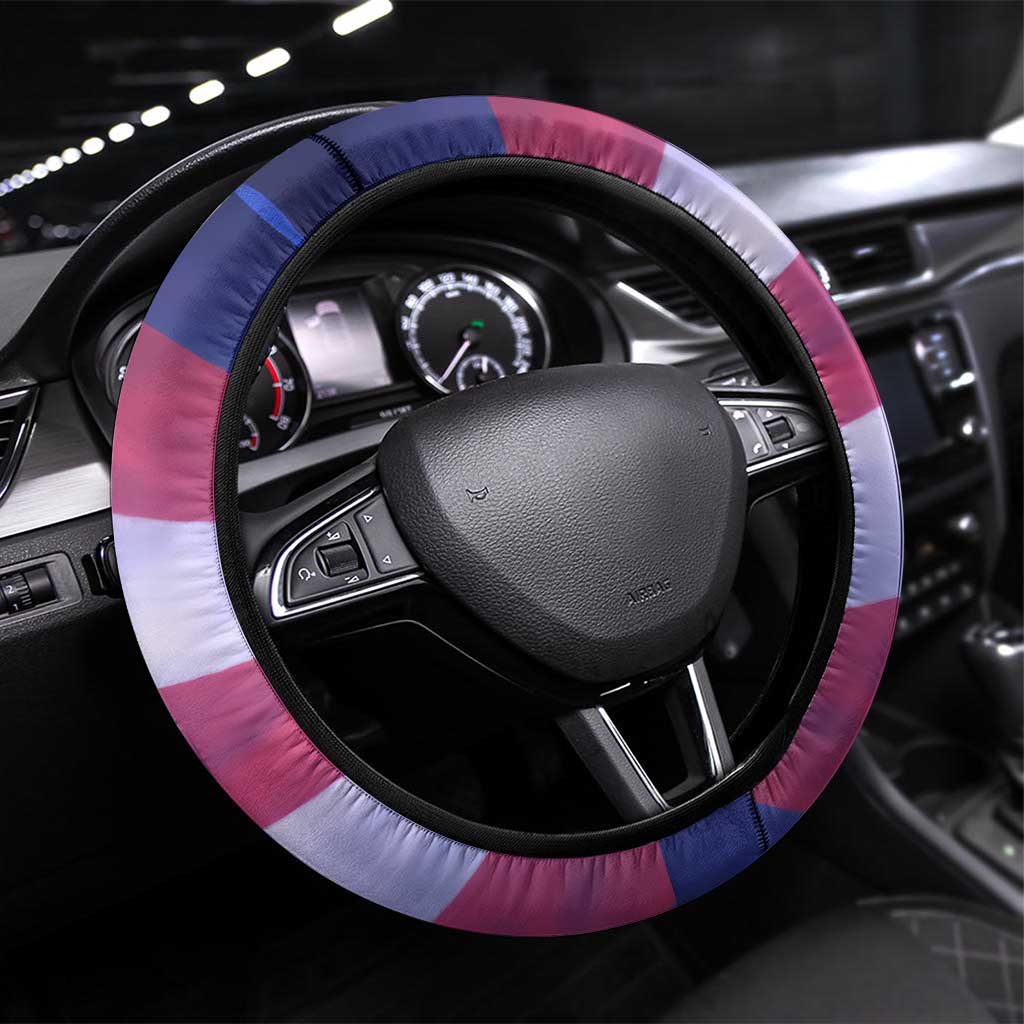 Benito Bowl Fan Gear Steering Wheel Cover with Puerto Rican Flag Football Graphic