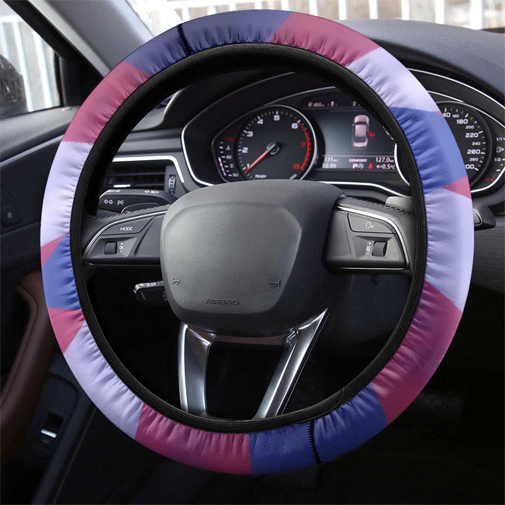 Benito Bowl Fan Gear Steering Wheel Cover with Puerto Rican Flag Football Graphic
