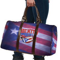 Benito Bowl Fan Gear Travel Bag with Puerto Rican Flag Football Graphic