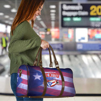 Benito Bowl Fan Gear Travel Bag with Puerto Rican Flag Football Graphic