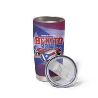 Benito Bowl Fan Gear Tumbler Cup with Puerto Rican Flag Football Graphic
