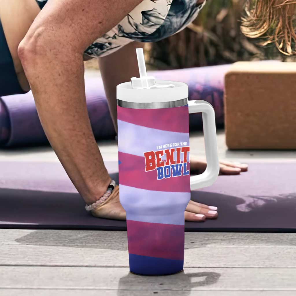 Benito Bowl Fan Gear Tumbler With Handle with Puerto Rican Flag Football Graphic
