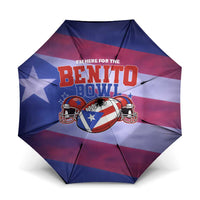 Benito Bowl Fan Gear Umbrella with Puerto Rican Flag Football Graphic