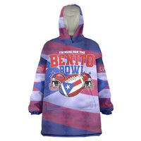 Benito Bowl Fan Gear Wearable Blanket Hoodie with Puerto Rican Flag Football Graphic