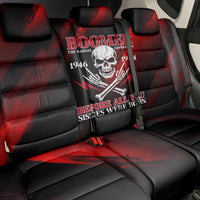 Boomer Generation Back Car Seat Cover with Skull Crossbones and Grunge Streak Pattern
