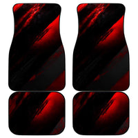 Boomer Generation Car Mats with Skull Crossbones and Grunge Streak Pattern