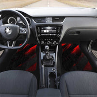 Boomer Generation Car Mats with Skull Crossbones and Grunge Streak Pattern
