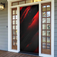Boomer Generation Door Cover with Skull Crossbones and Grunge Streak Pattern
